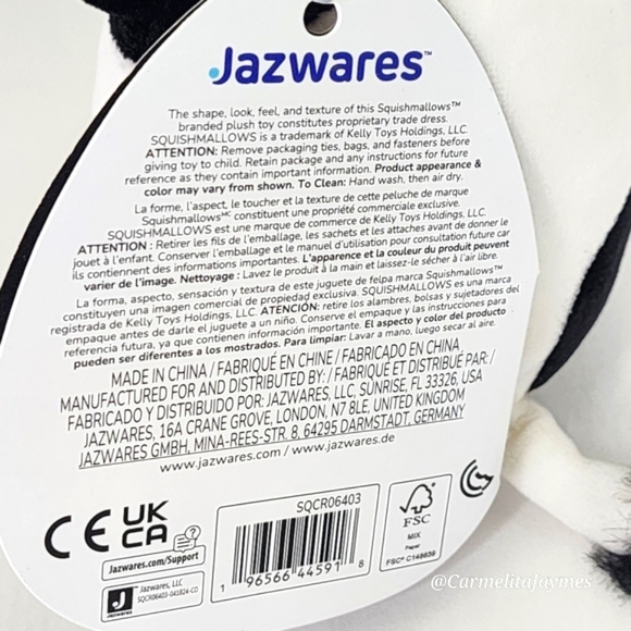 🖤 ULGA 🐮 Select Series Black & White Spotted Cow Original Squishmallow ☆ NWT ☆ - Picture 8 of 8